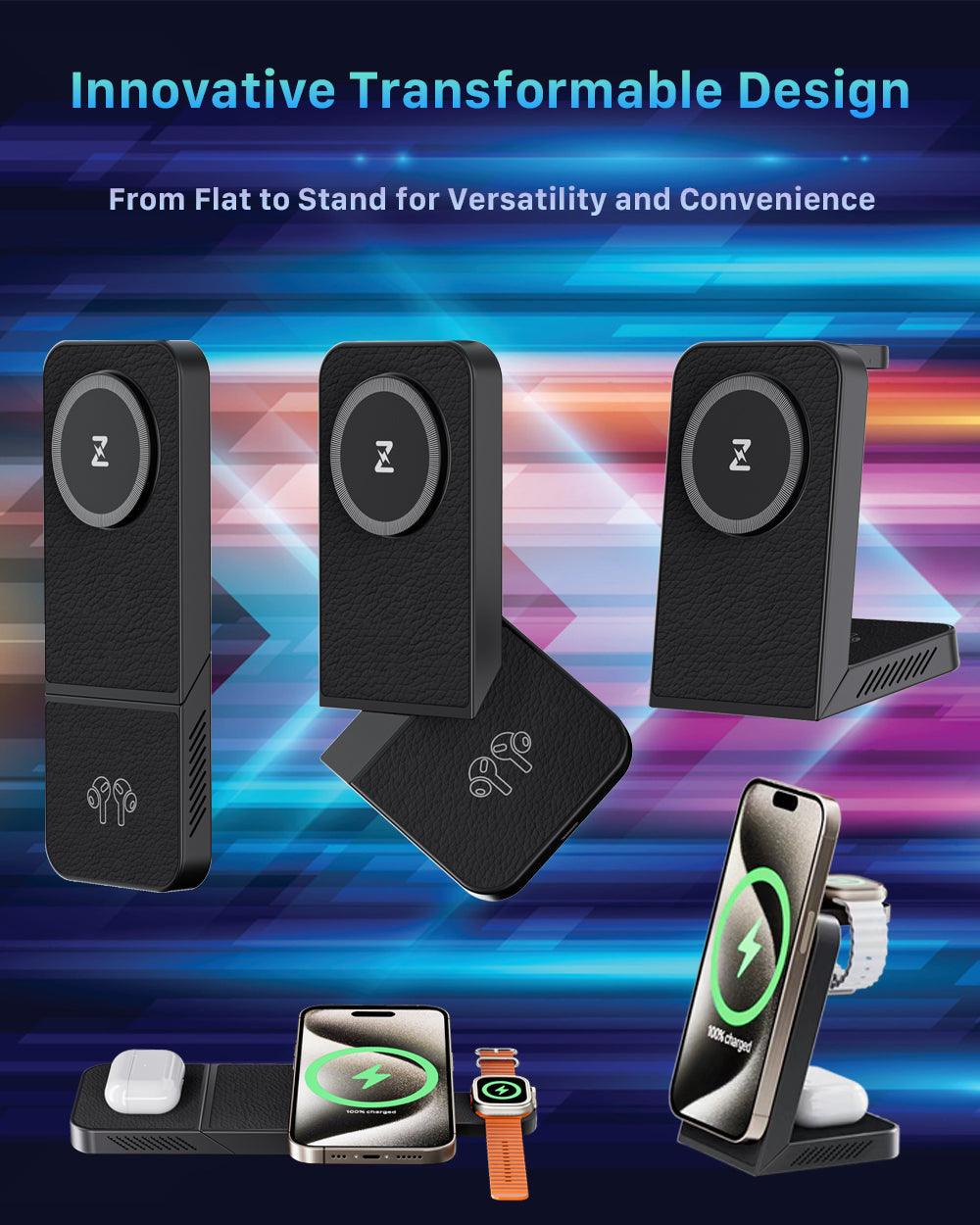 INVZI MagFree Transform three-in-one wireless charging station