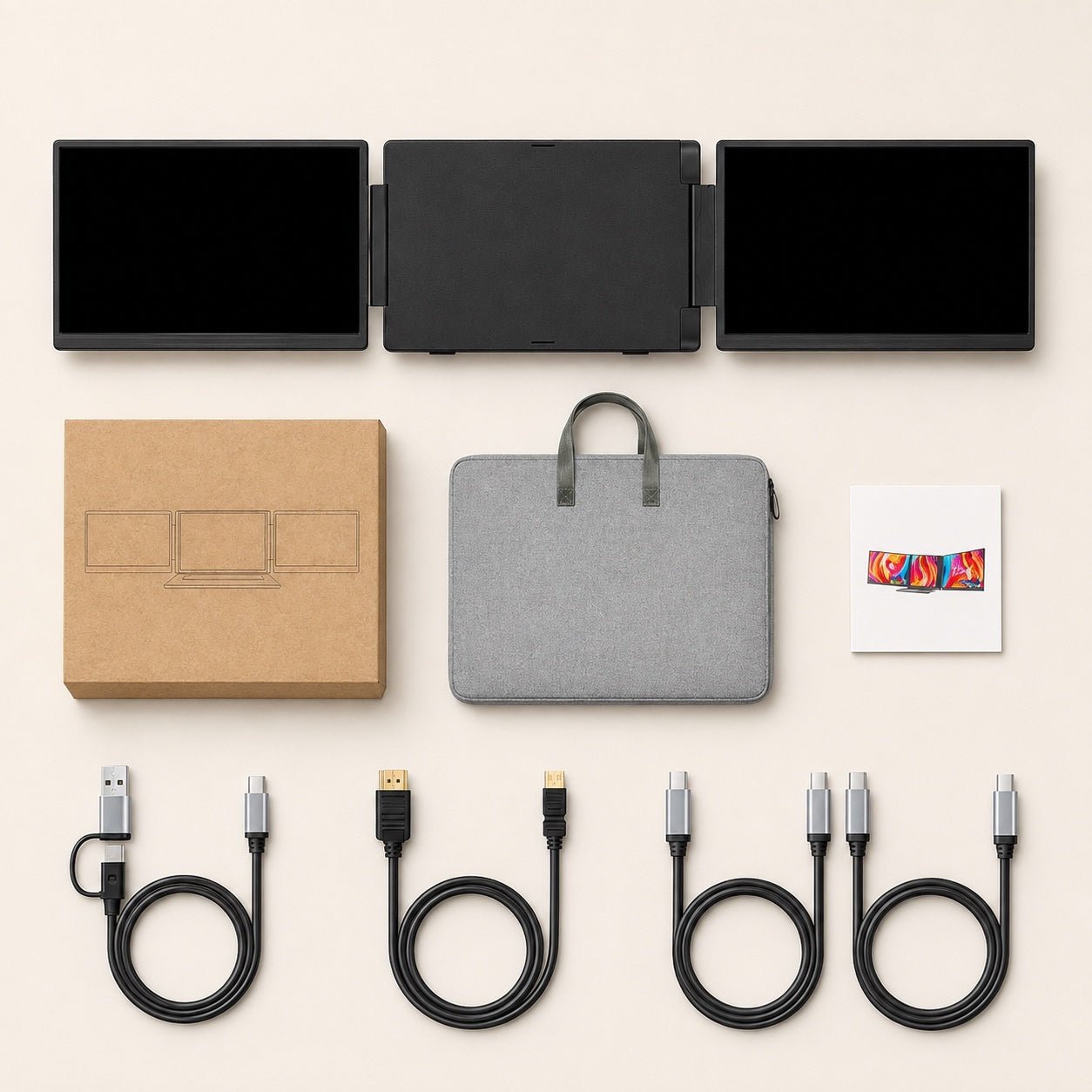 MagHub Dual 15.6" Portable Screen Extender - INVZI